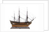 Model of First rate 100-gun warship 'Victory' (1737) by unknown