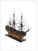 Model of First rate 100-gun warship 'Victory' (1737) by unknown