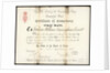 Certificate of Competency for First mate, Frederick William Cunningham Everett by unknown