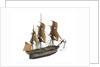 'Indomptable'; warship; 80 guns by William Haines