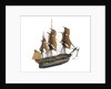 'Indomptable'; warship; 80 guns by William Haines