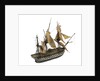 Warship; 74 guns; 3rd rate by William Haines