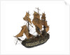 Warship; 74 guns by William Haines