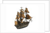 Warship; 74 guns by William Haines