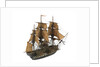 Warship; 74 guns by William Haines
