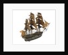 Warship; 74 guns by William Haines