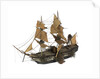 Warship; 74 guns by William Haines