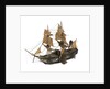 Warship; 74 guns by William Haines