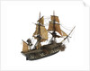 Warship; 74 guns by William Haines