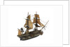 Warship; 74 guns by William Haines