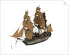 Warship; 74 guns by William Haines