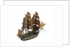 Warship; 74 guns by William Haines