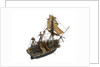 Warship; 74 guns by William Haines