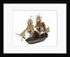 Warship; 74 guns ? by William Haines