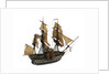 Warship; 74 guns ? by William Haines