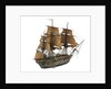 'Argonaute'; warship; 74 guns by William Haines