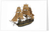 Warship; 74 guns by William Haines