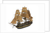 Warship; 74 guns by William Haines