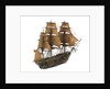Warship; 74 guns by William Haines