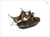 Warship; 74 guns by William Haines