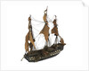 Warship; 74 guns by William Haines