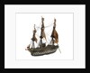 Warship; 74 guns by William Haines