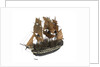 Warship; 74 guns by William Haines
