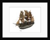 Warship; 74 guns by William Haines