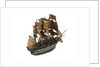 Warship; 74 guns by William Haines