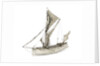 A full hull model of a Thames sailing barge by Unknown