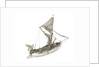 A full hull model of a Thames sailing barge by Unknown