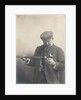 Cust demonstrating his Patent Rangefinder, circa 1904 by unknown