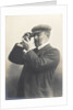 Cust demonstrating his Patent Rangefinder, circa 1904 by unknown