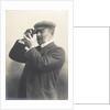 Cust demonstrating his Patent Rangefinder, circa 1904 by unknown