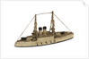 Instructional waterline recognition model of Japanese battleship HIJMS 'Mikasa' (1900) by Gerald John Blake
