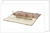 Folding model and plan of the 'Gurland' (1721) by unknown