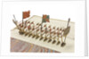 Folding model and plan of the 'Gurland' (1721) by Unknown
