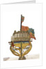 Folding model and plan of the 'Gurland' (1721) by unknown