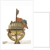 Folding model and plan of the 'Gurland' (1721) by unknown