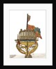 Folding model and plan of the 'Gurland' (1721) by unknown