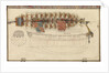 Folding model and plan of the 'Gurland' (1721) by unknown