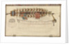 Folding model and plan of the 'Gurland' (1721) by unknown