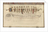 Folding model and plan of the 'Gurland' (1721) by unknown