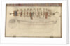 Folding model and plan of the 'Gurland' (1721) by unknown
