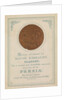Medal awarded to David Kirkaldy, Glasgow.  For a correct and beautifully executed drawing of the Persia by unknown