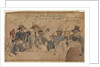 Officers of H.M. Brigantine 'Bonetta' on board a hulk by British School