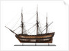 A contemporary full hull model of a 64-gun two-decker ship of the line (circa 1775) by unknown