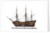 A contemporary full hull model of a 64-gun two-decker ship of the line (circa 1775) by unknown