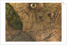 Terrestrial Globe, detail of the presumed location of the magnetic north pole by Gerard Mercator