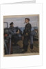 Captain and No 1 on Bridge of the 'Sabre' by William Dennis Dring
